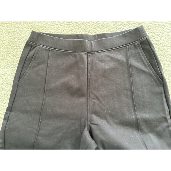 Madewell Knit Kick Flare Ponte Pants Women High Rise Stretch Black Pull On Sz M - Picture 7 of 15